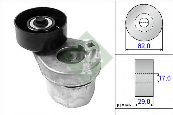 INA 534 0214 10 Belt Tensioner, v-ribbed belt
